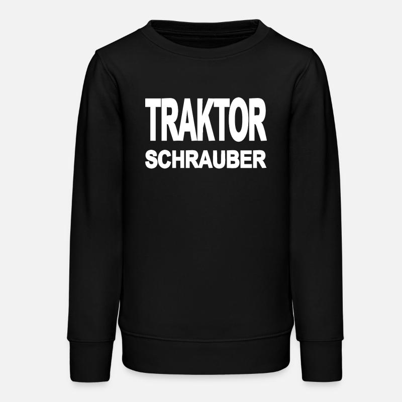 Tractor - Teens Organic Sweatshirt by Stanley/Stella - black