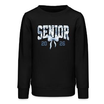 Senior 2026 Floral - Teenager Organic Sweatshirt Mini Changer von Stanley/Stella - Schwarz - Vorne - AI Model Teenager Male light (155cm)