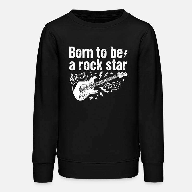 Née pour être une rock star Guitare - Sweat ado bio Stanley/Stella - noir
