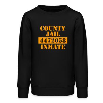 County Jail - Gefängnis - Knast - Gefangener - Teenager Organic Sweatshirt Mini Changer von Stanley/Stella - Schwarz - Vorne - AI Model Teenager Male light (155cm)