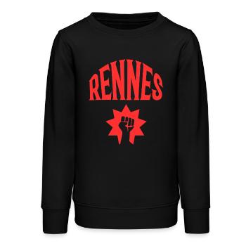 Rennes - Teenager Organic Sweatshirt Mini Changer von Stanley/Stella - Schwarz - Vorne - AI Model Teenager Male light (155cm)