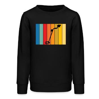 Vintage_Sondeln_T shirt_Design - Sweat ado bio Stanley/Stella - noir - Devant - AI Model Teenager Male light (155cm)