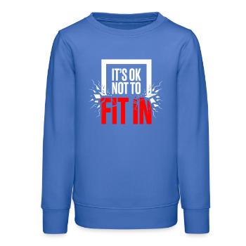 It's Ok Not To Fit In Individualität Motivation - Teenager Organic Sweatshirt Mini Changer von Stanley/Stella - carolina Blue - Vorne - AI Model Teenager Male dark (155cm)