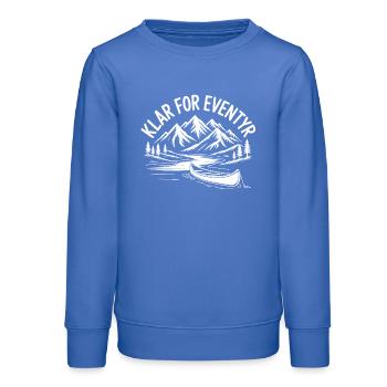 Eventyr Backpacking Vandring - Teenager Organic Sweatshirt Mini Changer von Stanley/Stella - carolina Blue - Vorne - AI Model Teenager Male dark (155cm)