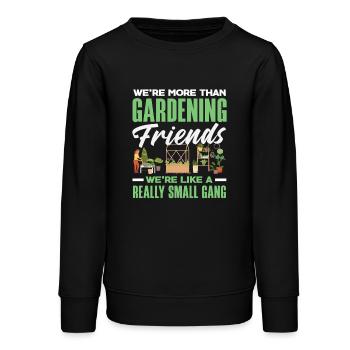 Amis jardiniers Petit Gang Jardinier drôle - Sweat ado bio Stanley/Stella - noir - Devant - AI Model Teenager Male light (155cm)