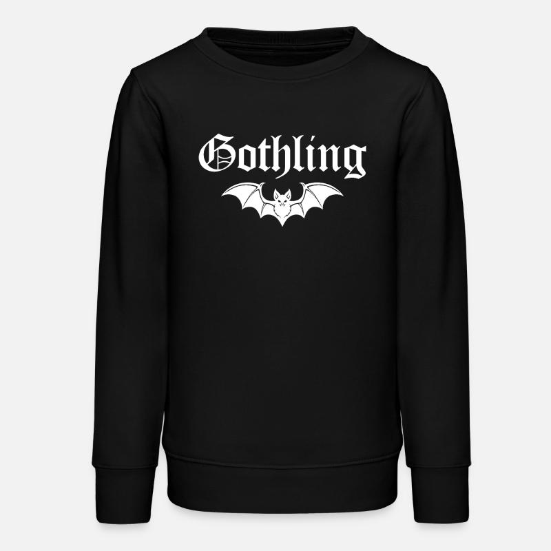 Gothling goth gothique bébé rock - Sweat ado bio Stanley/Stella - noir