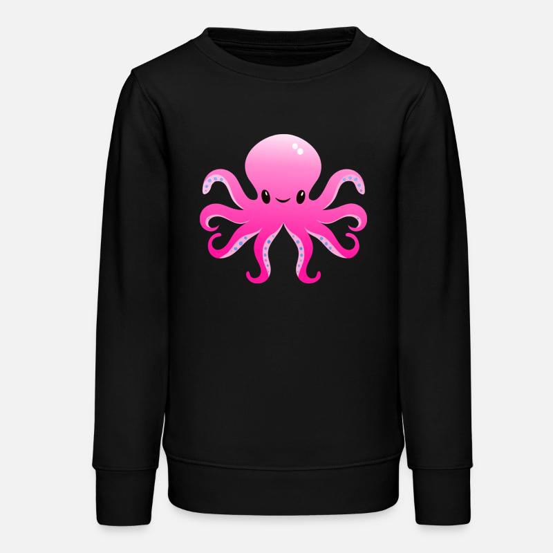 Pieuvre - Sweat ado bio Stanley/Stella - noir