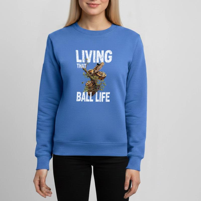Königspython Schlangen Liebhaber Terrarium Python Teenager Organic Sweatshirt Mini Changer von Stanley/Stella