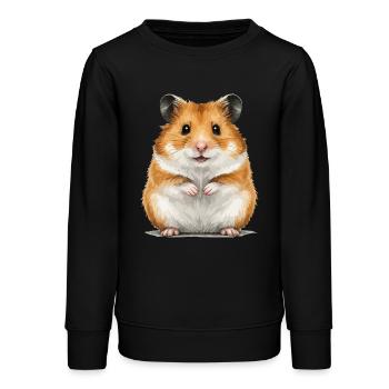 Hamster Animal - Sweat ado bio Stanley/Stella - noir - Devant - AI Model Teenager Male light (155cm)