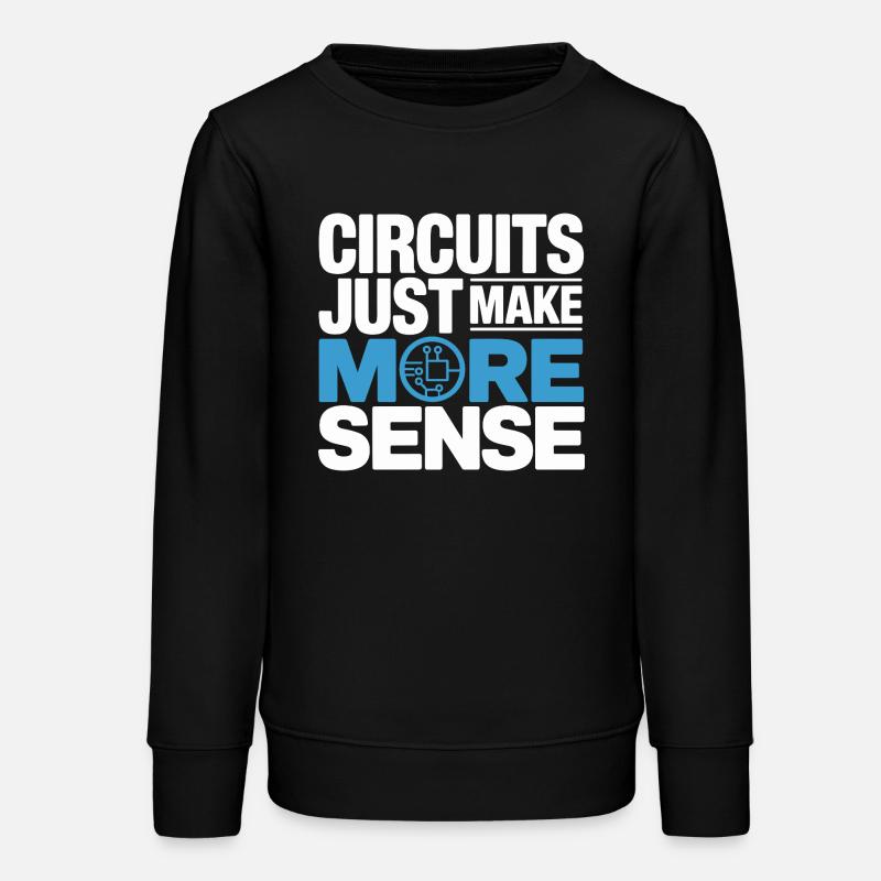 Circuits make technology more meaningful - Teens Organic Sweatshirt by Stanley/Stella - black