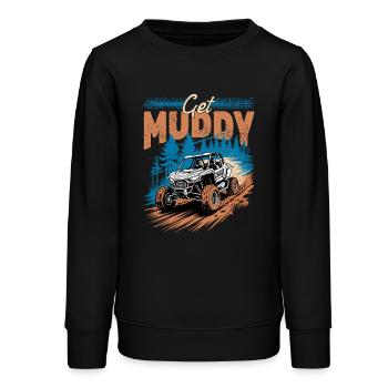 UTV Off Road 4 Wheeler Side by side - Teenager Organic Sweatshirt Mini Changer von Stanley/Stella - Schwarz - Vorne - AI Model Teenager Male light (155cm)