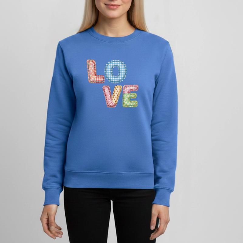 Patchwork Design Patchwork Patchwork Patches colorés Sweat ado bio Stanley/Stella