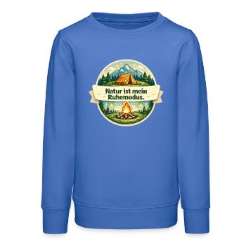 Natur ist mein Ruhemodus - Teenager Organic Sweatshirt Mini Changer von Stanley/Stella - carolina Blue - Vorne - AI Model Teenager Male dark (155cm)