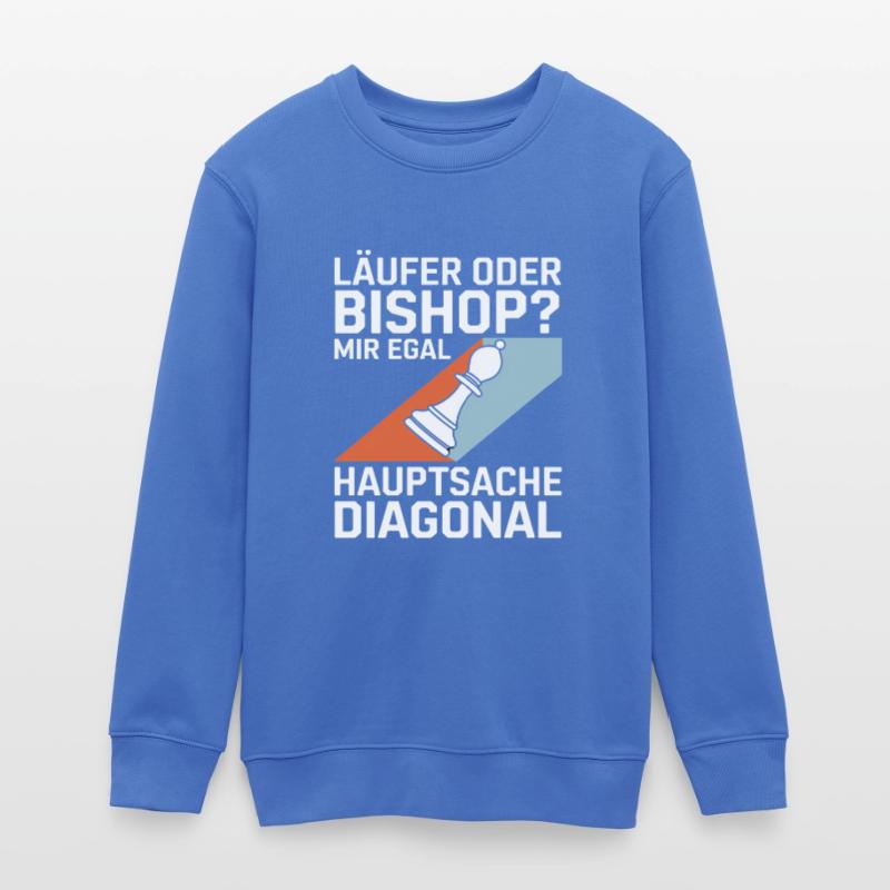 Läufer oder Bishop? Diagonal-Humor Teenager Organic Sweatshirt Mini Changer von Stanley/Stella