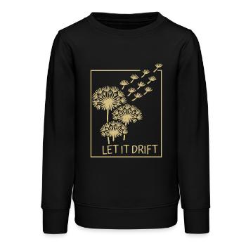 Goldene Löwenzahn - Teenager Organic Sweatshirt Mini Changer von Stanley/Stella - Schwarz - Vorne - AI Model Teenager Male light (155cm)