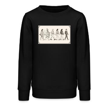 Évolution des Moluques par s2soon - Sweat ado bio Stanley/Stella - noir - Devant - AI Model Teenager Male light (155cm)