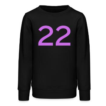22 - Teenager Organic Sweatshirt Mini Changer von Stanley/Stella - Schwarz - Vorne - AI Model Teenager Male light (155cm)