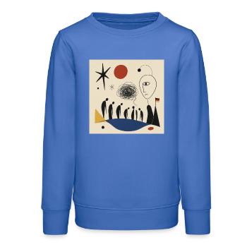 Fragile Republik  - Teenager Organic Sweatshirt Mini Changer von Stanley/Stella - carolina Blue - Vorne - AI Model Teenager Male dark (155cm)