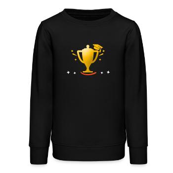 Pokal - Teenager Organic Sweatshirt Mini Changer von Stanley/Stella - Schwarz - Vorne - AI Model Teenager Male light (155cm)