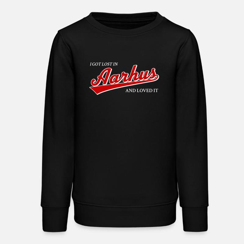 I Got Lost In Aarhus And Loved It - Travel Denmark - Teens Organic Sweatshirt by Stanley/Stella - black