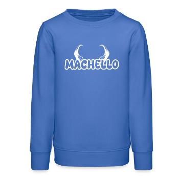 Machello - Sweat ado bio Stanley/Stella - carolina blue - Devant - AI Model Teenager Male dark (155cm)