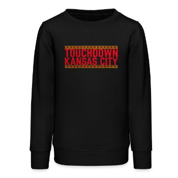 Touchdown Kansas City Stadium Print - Teens Organic Sweatshirt by Stanley/Stella - black - Front - AI Model Teenager Male light (155cm)