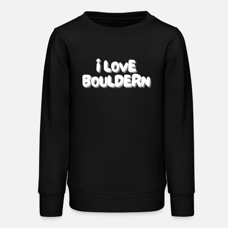 J’adore Bouldern - Sweat ado bio Stanley/Stella - noir
