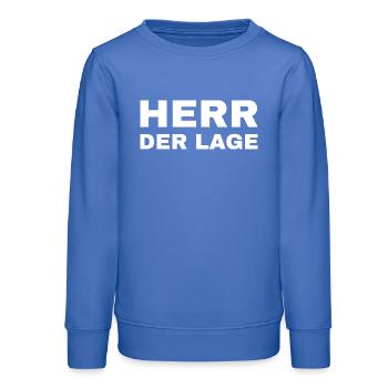Herr der Lage - Teenager Organic Sweatshirt Mini Changer von Stanley/Stella - carolina Blue - Vorne - AI Model Teenager Male dark (155cm)