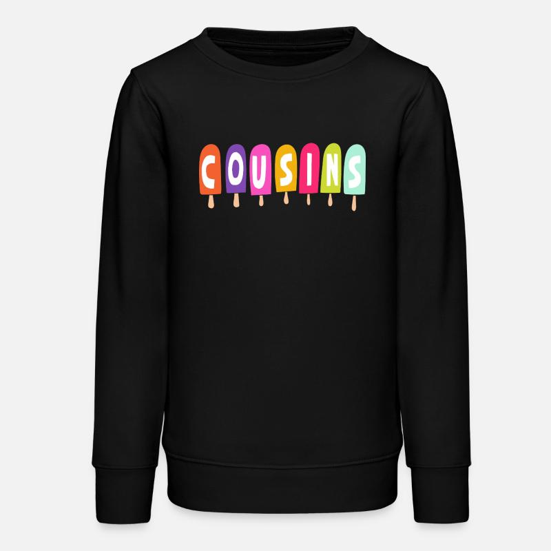 Cousins – Popsicles - Teens Organic Sweatshirt by Stanley/Stella - black