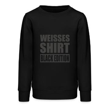 Sarkasmus Black Edition: Weißes Shirt - Teenager Organic Sweatshirt Mini Changer von Stanley/Stella - Schwarz - Vorne - AI Model Teenager Male light (155cm)
