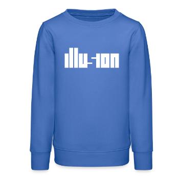 Illusion – Optische Täuschung Kontrastdesign - Teenager Organic Sweatshirt Mini Changer von Stanley/Stella - carolina Blue - Vorne - AI Model Teenager Male dark (155cm)