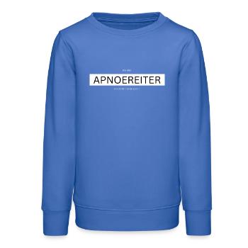 ApnoReiter: Atemloses Statement - Teenager Organic Sweatshirt Mini Changer von Stanley/Stella - carolina Blue - Vorne - AI Model Teenager Male dark (155cm)