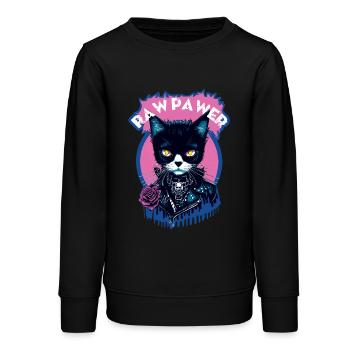 Chat Gothique - Sweat ado bio Stanley/Stella - noir - Devant - AI Model Teenager Male light (155cm)