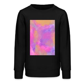 Gradient - Flieder personalisierbar - Teenager Organic Sweatshirt Mini Changer von Stanley/Stella - Schwarz - Vorne - AI Model Teenager Male light (155cm)