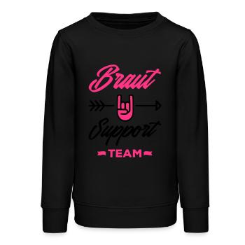 braut support team - Teenager Organic Sweatshirt Mini Changer von Stanley/Stella - Schwarz - Vorne - AI Model Teenager Male light (155cm)