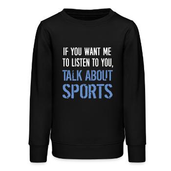 Sport - Sweat ado bio Stanley/Stella - noir - Devant - AI Model Teenager Male light (155cm)