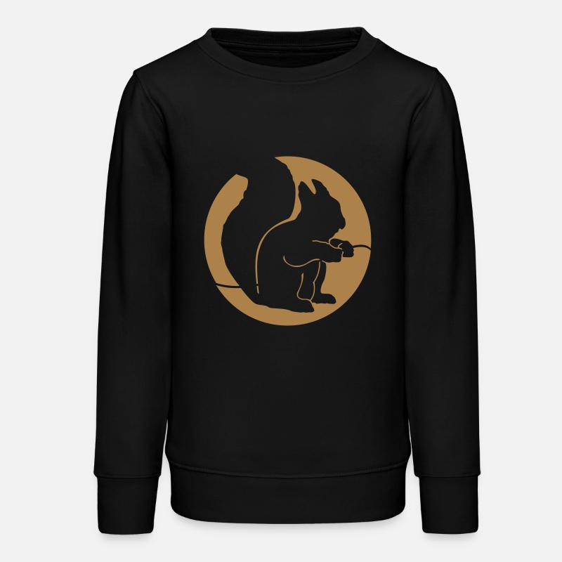 Wildtiere: das Eichhoernchen - Sweat ado bio Stanley/Stella - noir