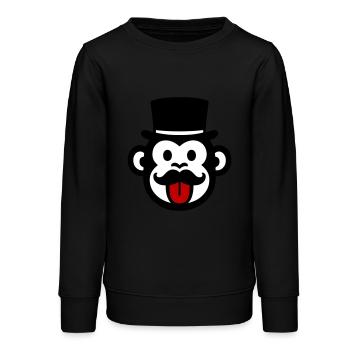 Fête du Singe Marié - Sweat ado bio Stanley/Stella - noir - Devant - AI Model Teenager Male light (155cm)