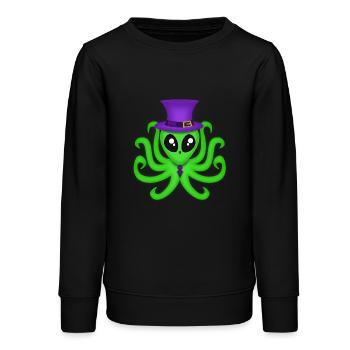 Alien - Teenager Organic Sweatshirt Mini Changer von Stanley/Stella - Schwarz - Vorne - AI Model Teenager Male light (155cm)