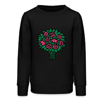Bouquet 3 - Sweat ado bio Stanley/Stella - noir - Devant - AI Model Teenager Male light (155cm)