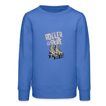 Classic Roller Skates - Teenager Organic Sweatshirt Mini Changer von Stanley/Stella - carolina Blue - Vorne - AI Model Teenager Male dark (155cm)