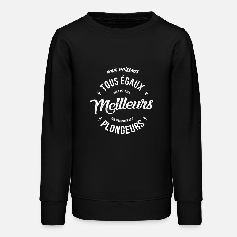 Les meilleurs deviennent plongeurs - Sweat ado bio Stanley/Stella - noir