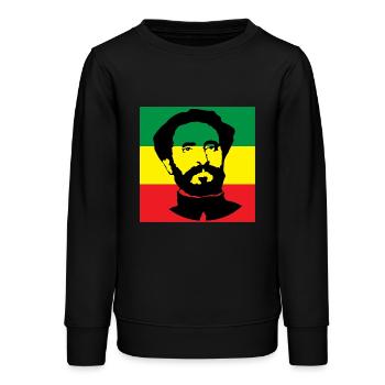 Reggae - Teenager Organic Sweatshirt Mini Changer von Stanley/Stella - Schwarz - Vorne - AI Model Teenager Male light (155cm)