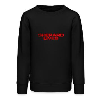 Shepard vit - Sweat ado bio Stanley/Stella - noir - Devant - AI Model Teenager Male light (155cm)