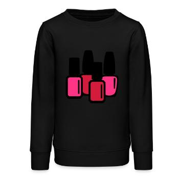 Vernis à ongles - Sweat ado bio Stanley/Stella - noir - Devant - AI Model Teenager Male light (155cm)