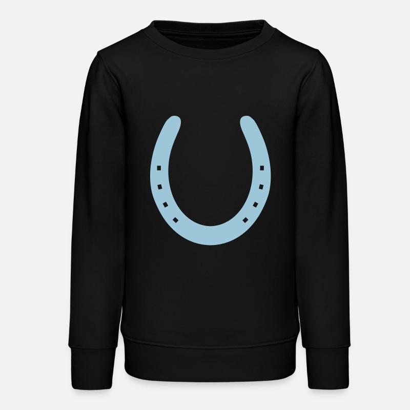 Fer à cheval - Sweat ado bio Stanley/Stella - noir