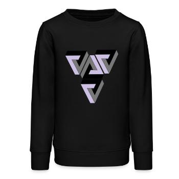 Penrose Triangle - Teenager Organic Sweatshirt Mini Changer von Stanley/Stella - Schwarz - Vorne - AI Model Teenager Male light (155cm)