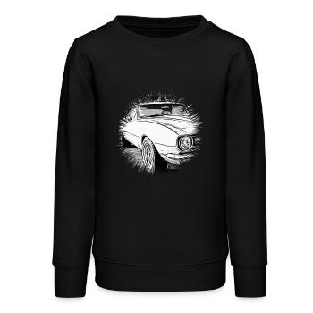 Voiture - Sweat ado bio Stanley/Stella - noir - Devant - AI Model Teenager Male light (155cm)