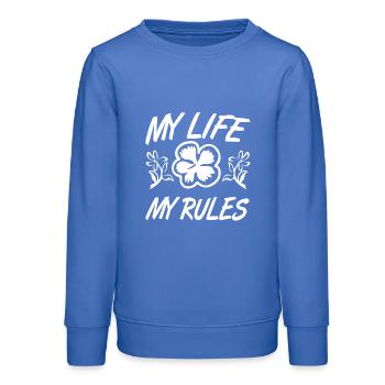 Vie - Sweat ado bio Stanley/Stella - carolina blue - Devant - AI Model Teenager Male dark (155cm)