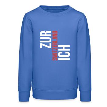 Adolescent zurichois - Sweat ado bio Stanley/Stella - carolina blue - Devant - AI Model Teenager Male dark (155cm)